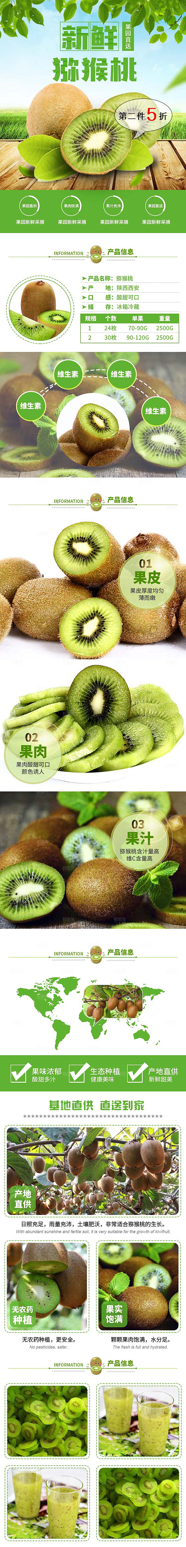 电商淘宝水果介绍详情页模板