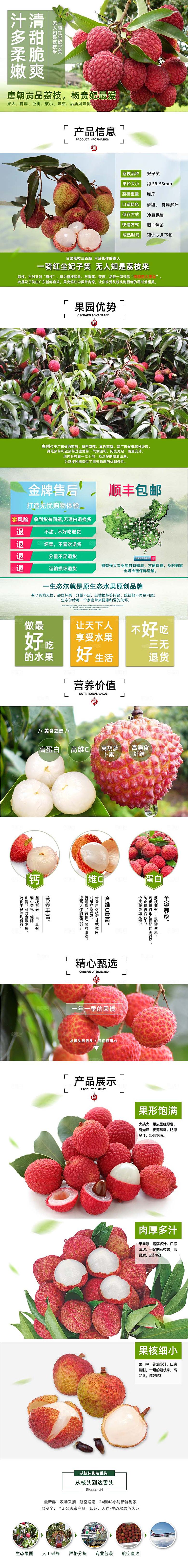 电商淘宝水果介绍详情页模板