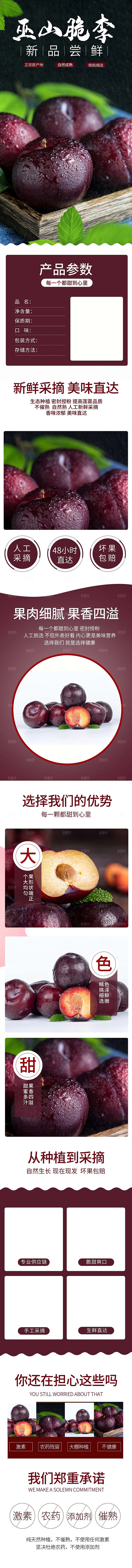 电商淘宝水果介绍详情页模板