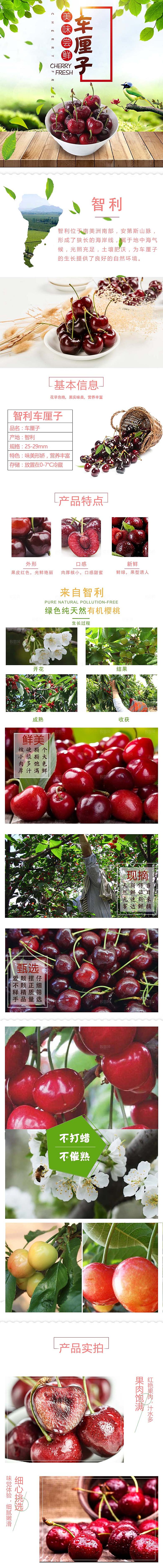 电商淘宝水果介绍详情页模板
