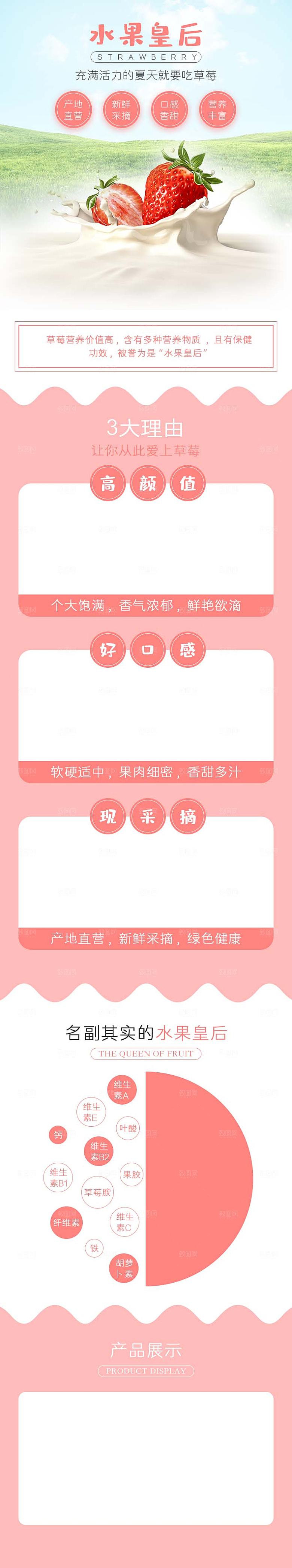 电商淘宝水果介绍详情页模板