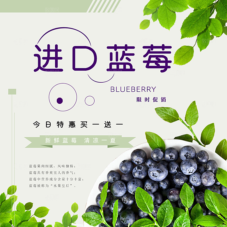 电商淘宝水果价格介绍促销主图模板