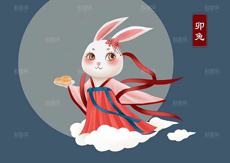 十二生肖简约大气插画海报