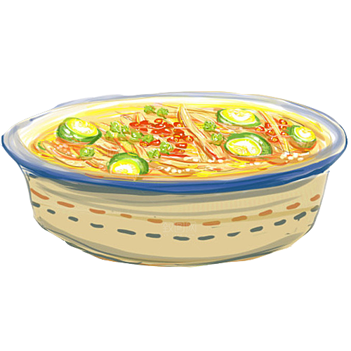 中式菜品复古水彩手绘川菜美食小炒餐饮
