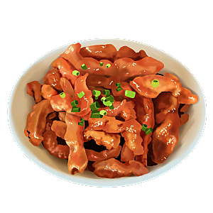 中式菜品复古水彩手绘川菜美食小炒餐饮