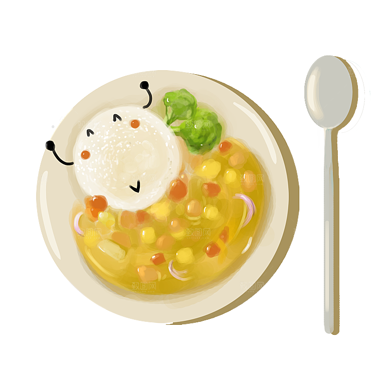 中式菜品复古水彩手绘川菜美食小炒餐饮