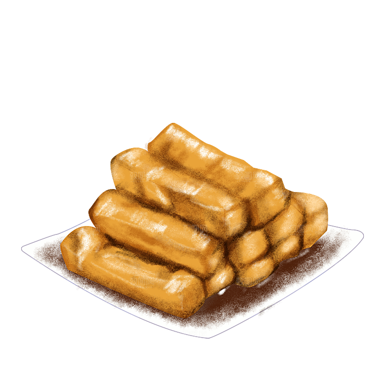 中式菜品复古水彩手绘川菜美食小炒餐饮