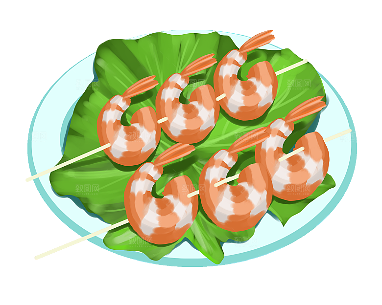 中式菜品复古水彩手绘川菜美食小炒餐饮