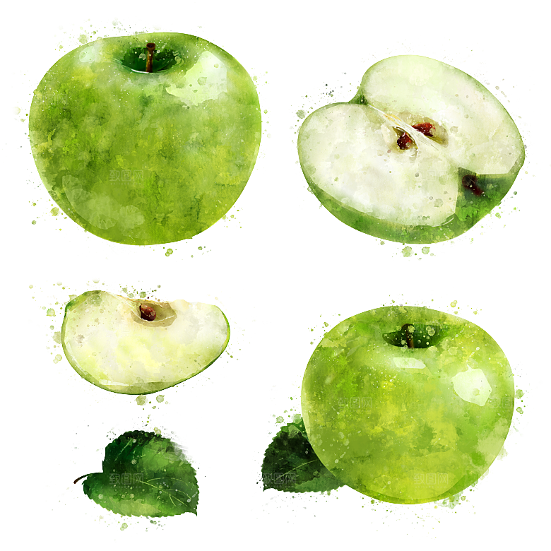 水果蔬菜美食餐饮插画PNG免扣元素