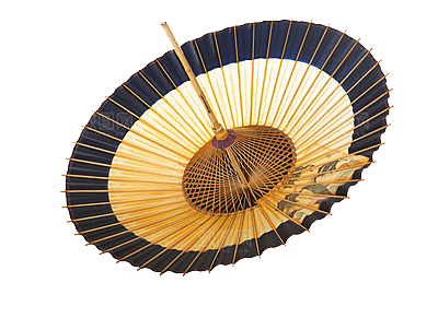 中国古风油纸伞卡通手绘油纸伞雨伞