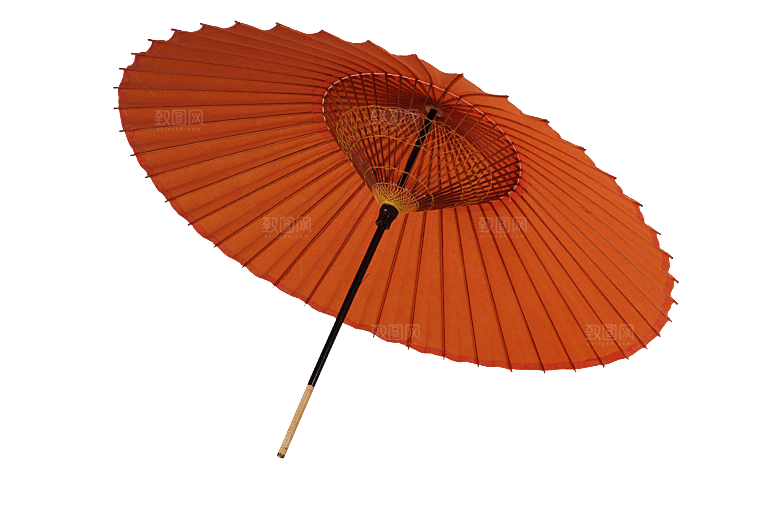中国古风油纸伞卡通手绘油纸伞雨伞