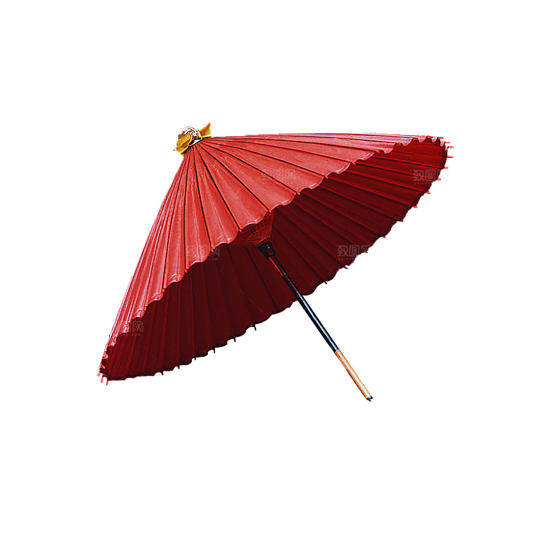中国古风油纸伞卡通手绘油纸伞雨伞