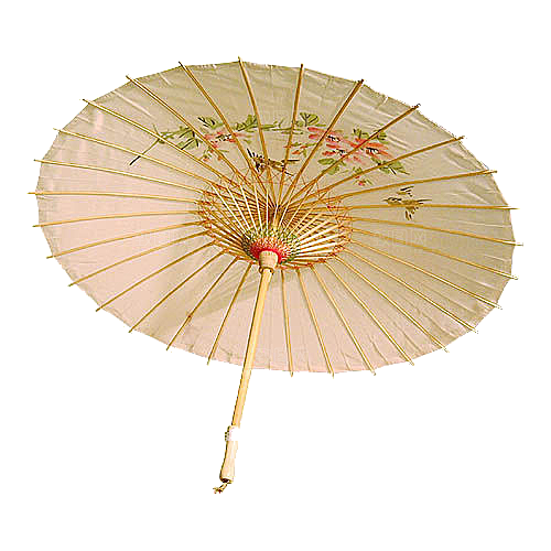 中国古风油纸伞卡通手绘油纸伞雨伞
