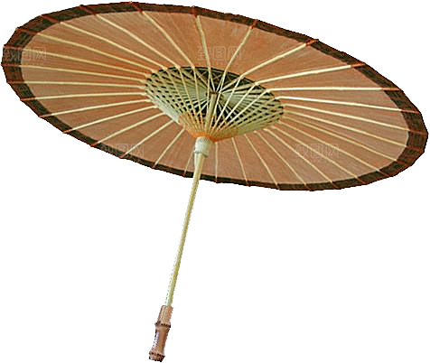 中国古风油纸伞卡通手绘油纸伞雨伞