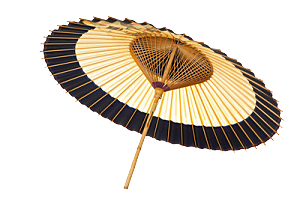 中国古风油纸伞卡通手绘油纸伞雨伞