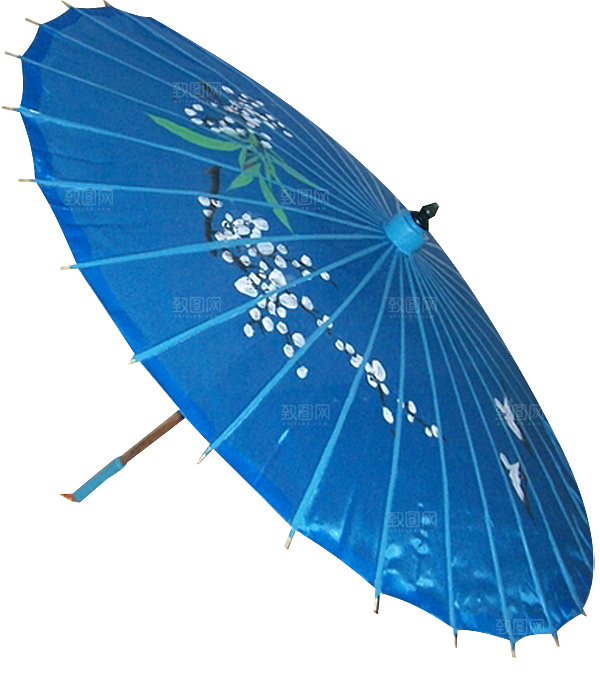 中国古风油纸伞卡通手绘油纸伞雨伞
