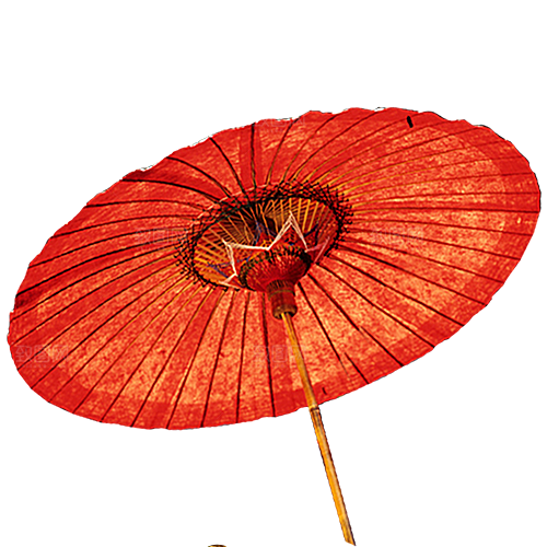 中国古风油纸伞卡通手绘油纸伞雨伞
