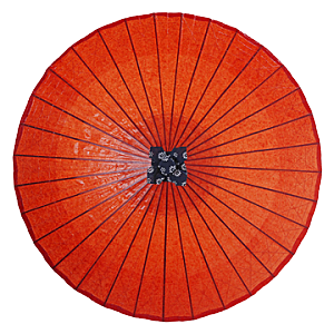 中国古风油纸伞卡通手绘油纸伞雨伞