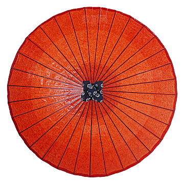 中国古风油纸伞卡通手绘油纸伞雨伞