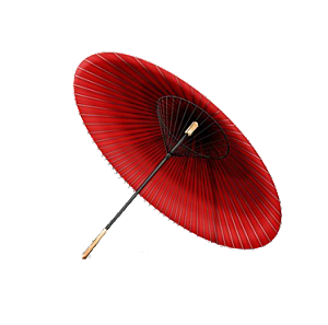 中国古风油纸伞卡通手绘油纸伞雨伞