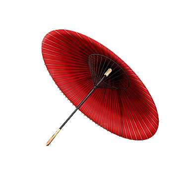 中国古风油纸伞卡通手绘油纸伞雨伞
