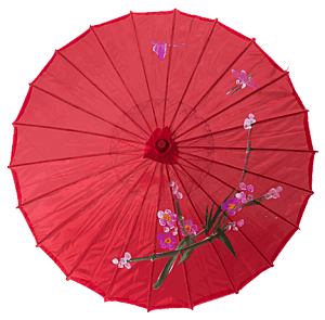 中国古风油纸伞卡通手绘油纸伞雨伞