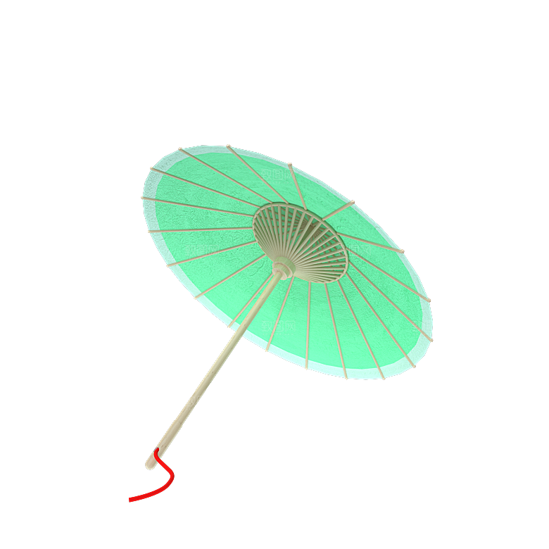 中国古风油纸伞卡通手绘油纸伞雨伞