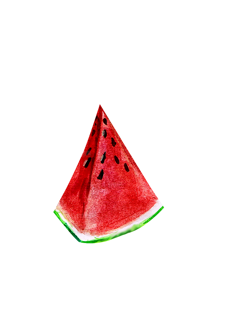 手绘水彩水墨水果蔬菜美食餐饮插画PNG免