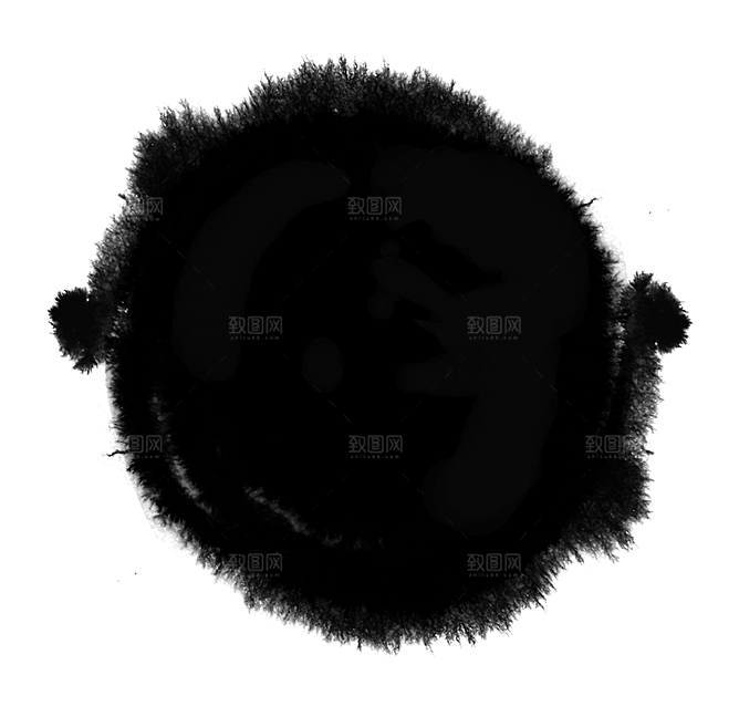 水墨山水远山云海插图免扣图片