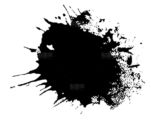 水墨山水远山云海插图免抠图片