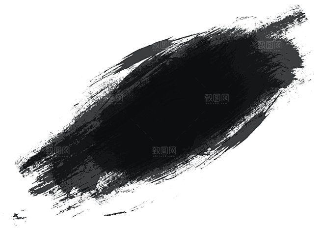 水墨山水远山云海插图免抠图片