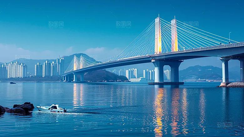 科技感能源交通火车轨道通讯运输贸易交流