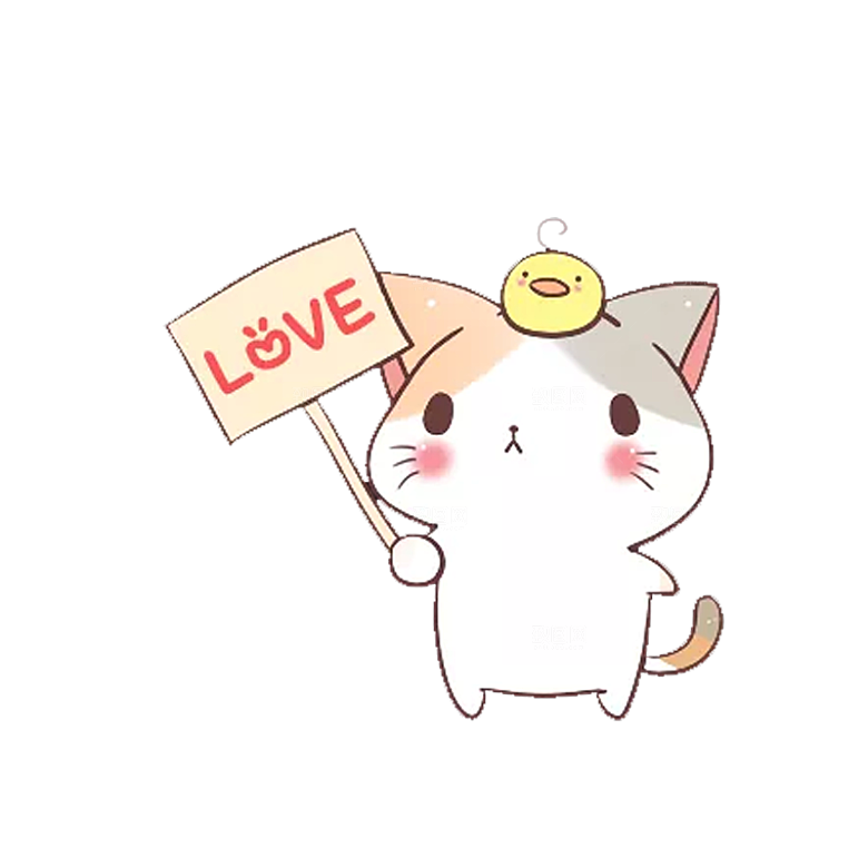手绘卡通可爱儿童动物小猫小狗简笔画图案