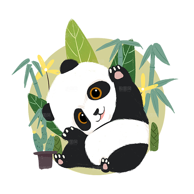 手绘卡通可爱儿童动物小猫小狗简笔画图案