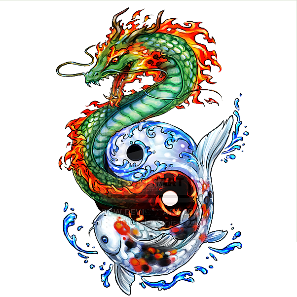中国古风水墨龙古典图片元素