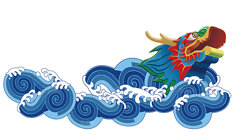 中国古风水墨龙古典图片元素