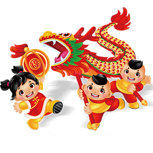 中国古风水墨龙古典图片元素