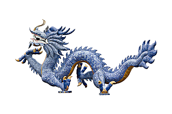 中国古风水墨龙古典图片元素