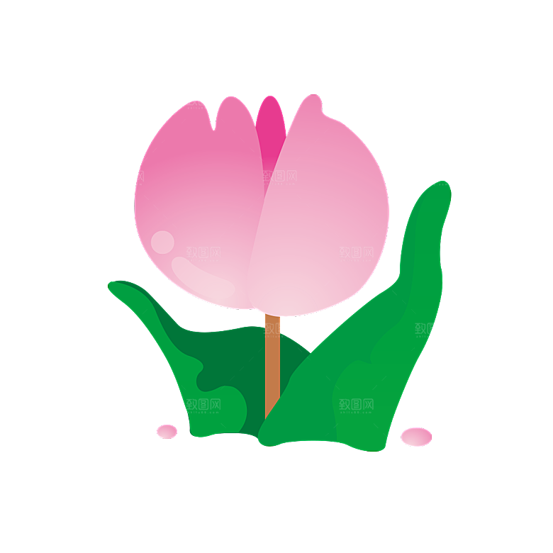 中国风水墨荷花莲花插图清新手绘荷花莲花