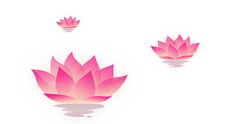 中国风水墨荷花莲花插图清新手绘荷花莲花