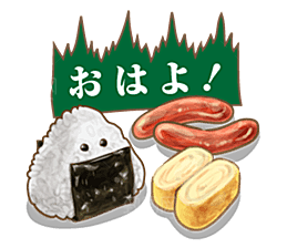日本和风和式食物饭团PNG素材