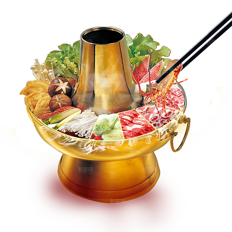 火锅免扣牛肉羊肉鸳鸯锅火锅食材