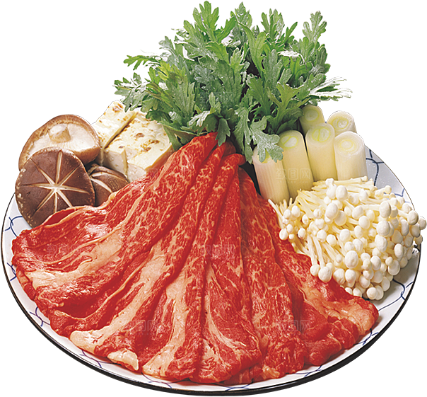 火锅免扣牛肉羊肉鸳鸯锅火锅食材