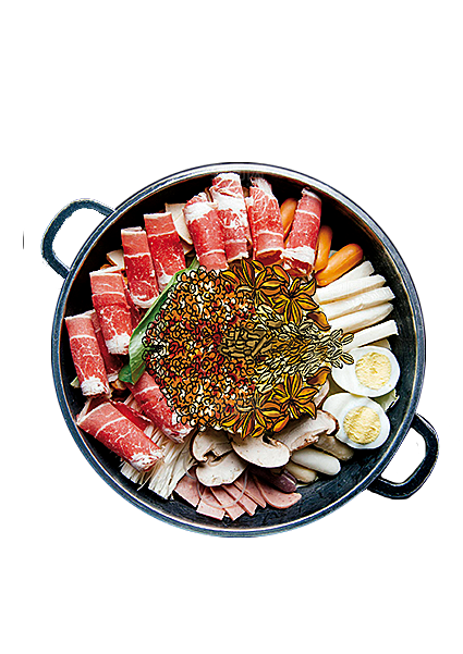 火锅免扣牛肉羊肉鸳鸯锅火锅食材