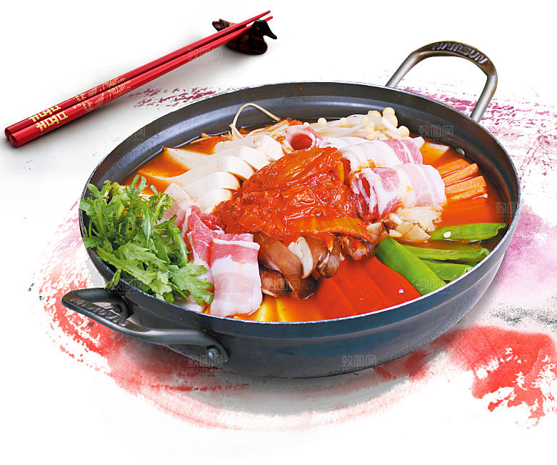 火锅免扣牛肉羊肉鸳鸯锅火锅食材