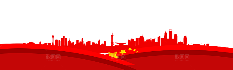 党建红色文化墙装饰透明底免抠图贴纸图片