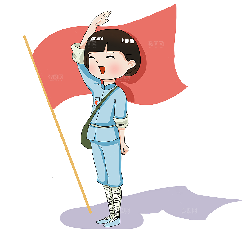 党建红色文化墙装饰透明底免抠图贴纸图片