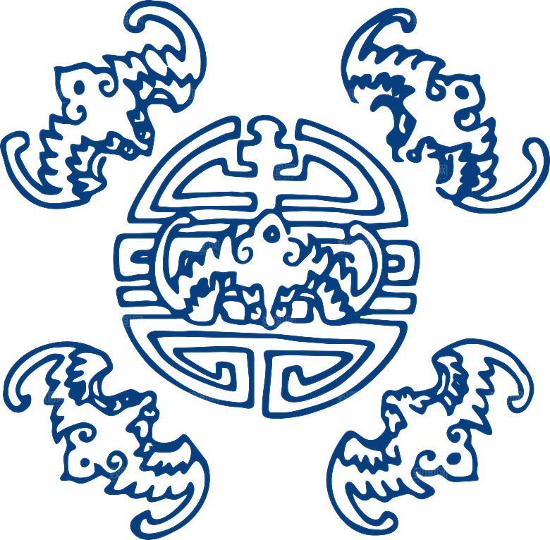 中式传统青花瓷花纹纹样图案