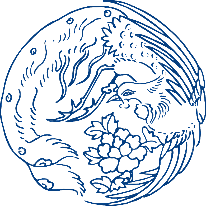 中式传统青花瓷花纹纹样图案