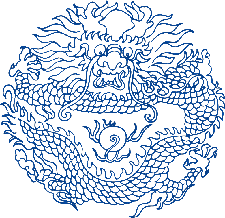 中式传统青花瓷花纹纹样图案